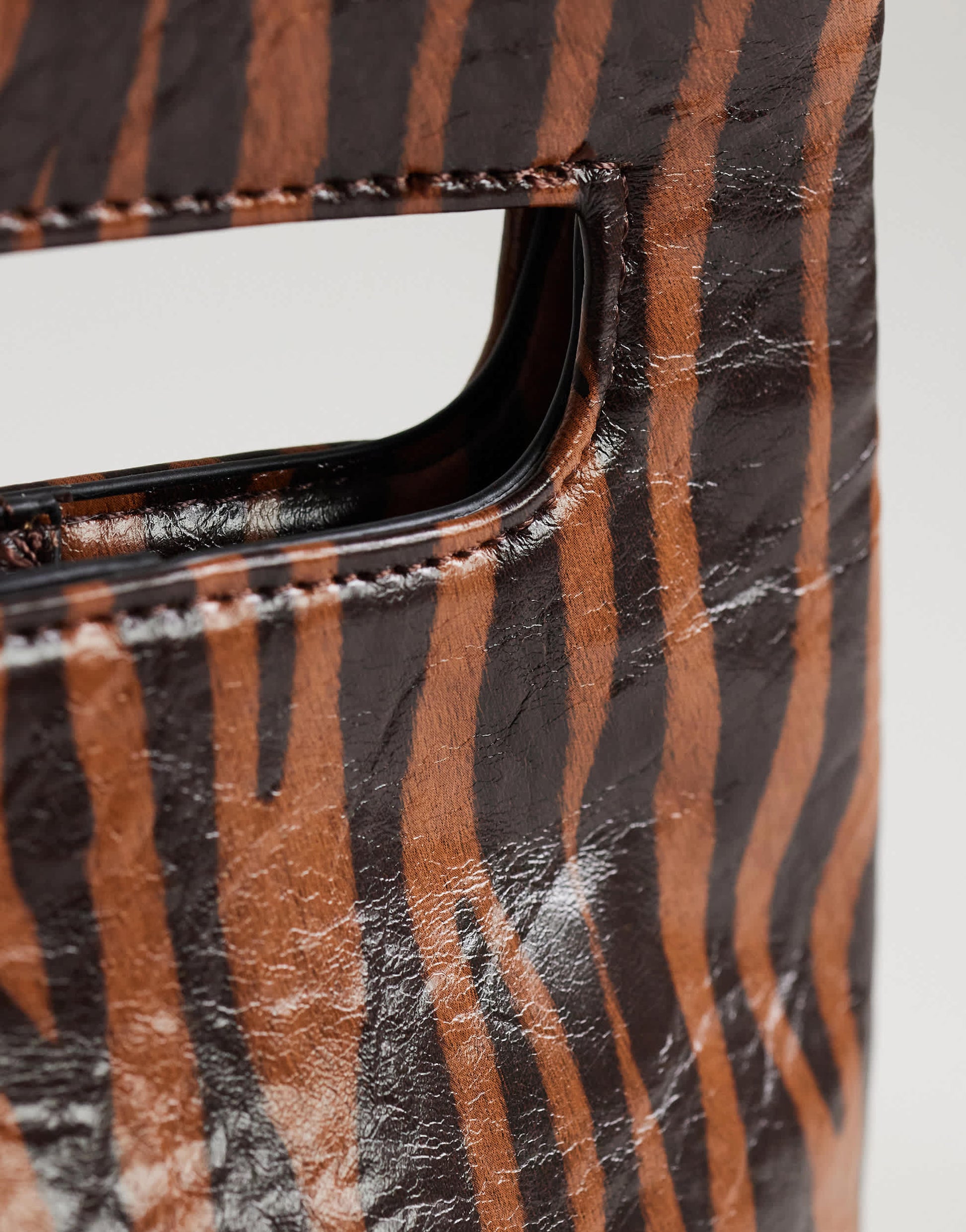 Topshop Stella grab bag in tiger