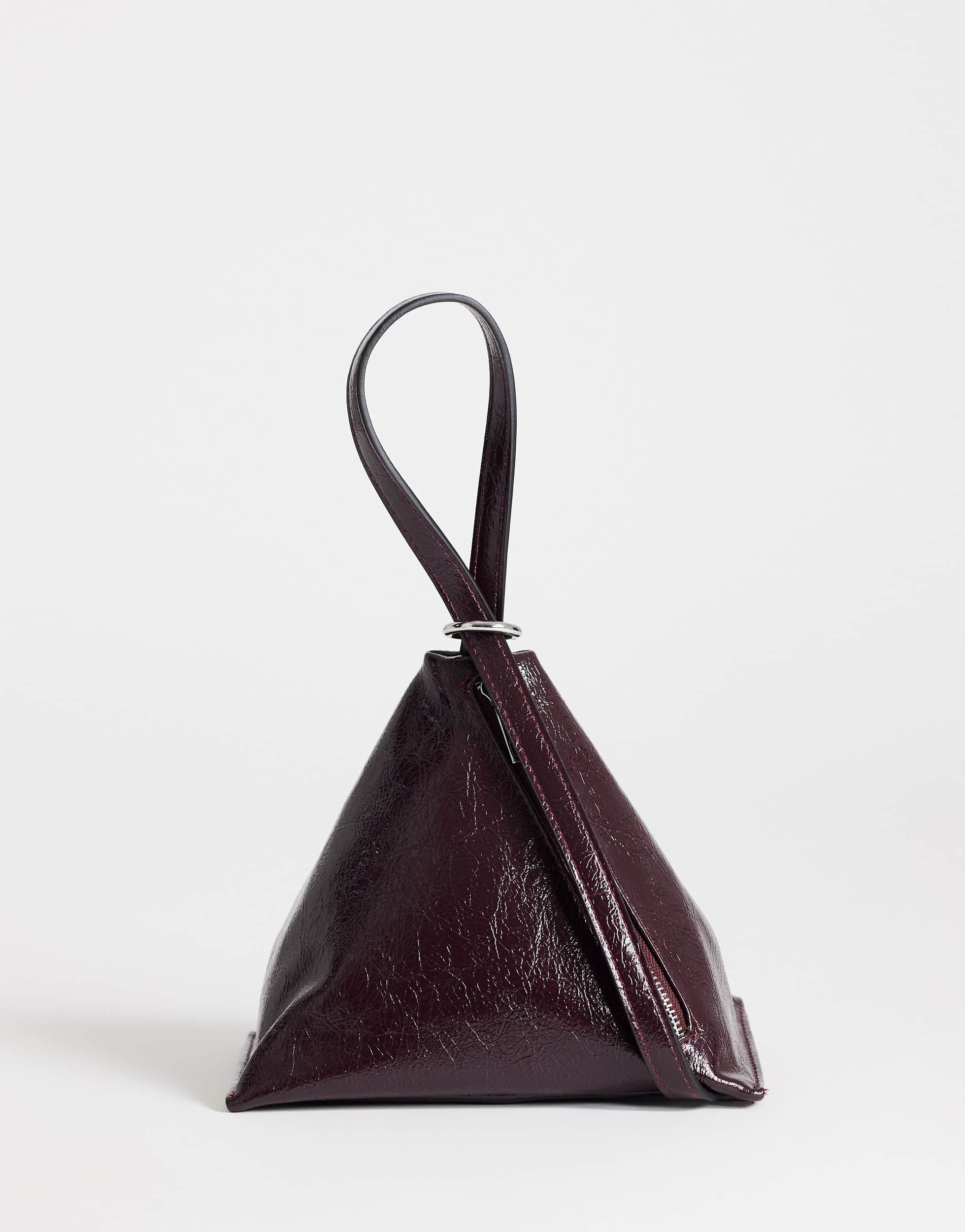 Topshop Arthur small multi wear bag in burgundy