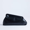 Topshop Anna medium angular clutch bag in black