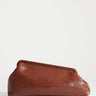 Topshop Anna angular clutch bag in tan