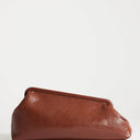 Topshop Anna medium angular clutch bag in tan