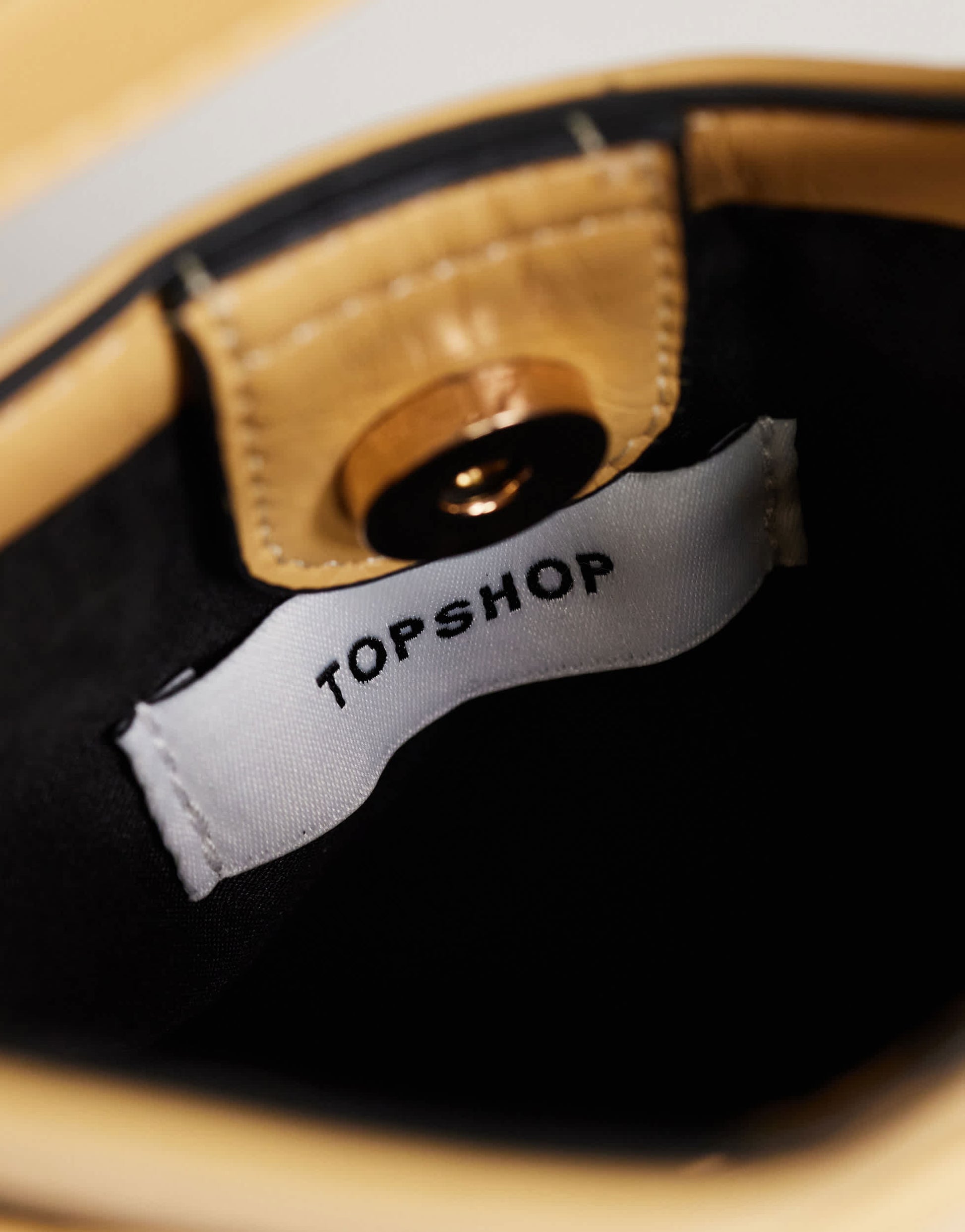 Topshop Stella small grab bag in buttermilk