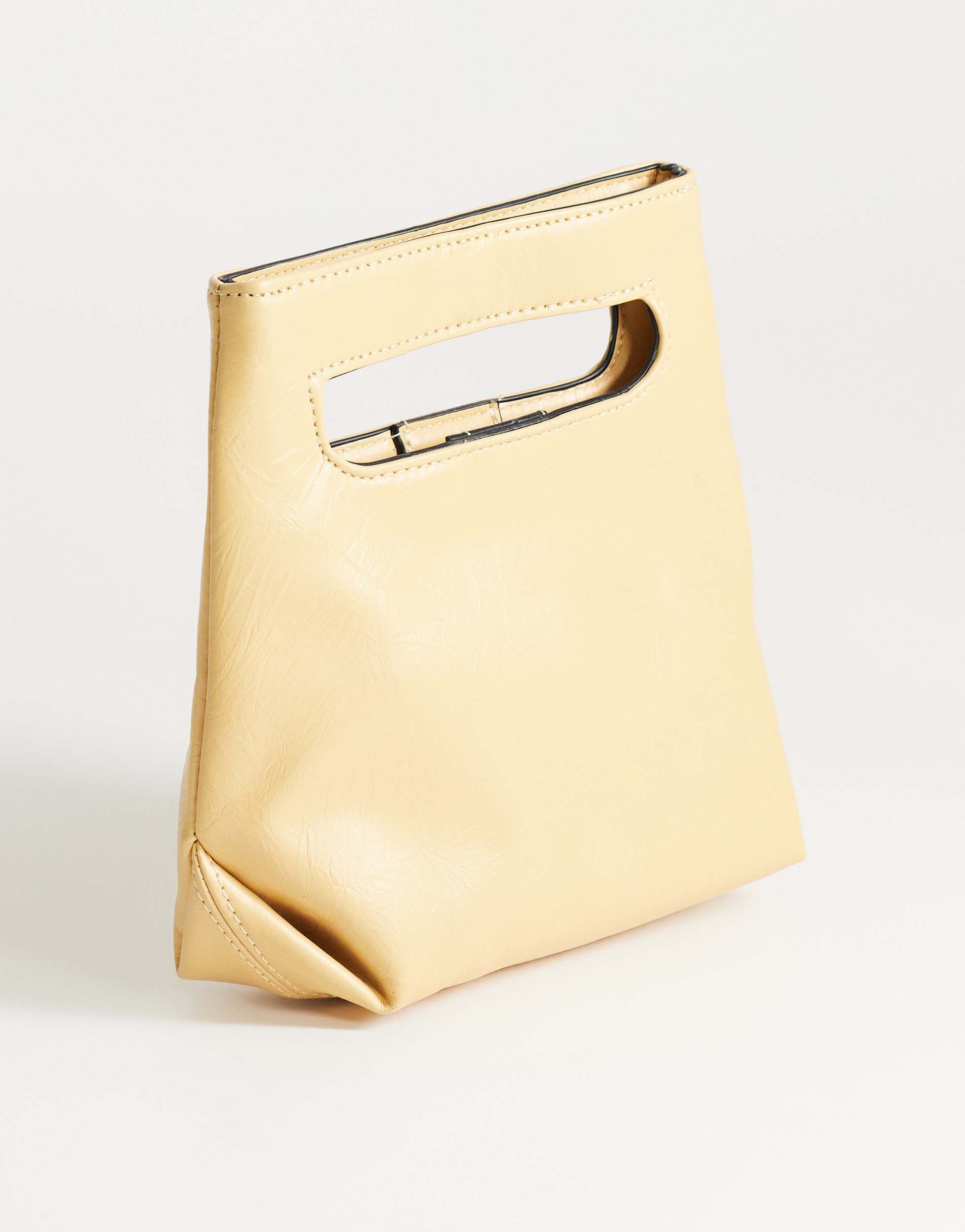 Topshop Stella small grab bag in buttermilk