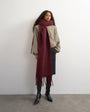 Topshop Sydney blanket scarf in maroon