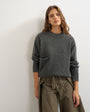 Topshop knitted pocket jumper in smoke