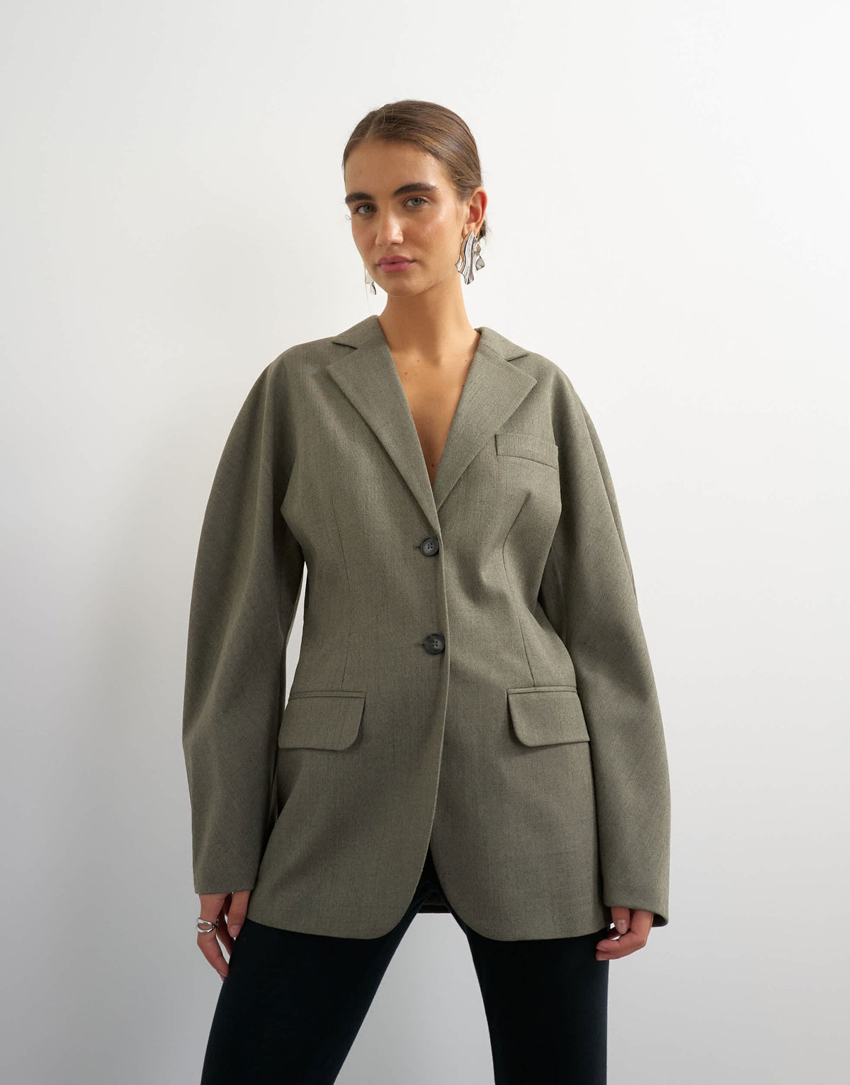Topshop co ord ovoid sleeve soft silhouette blazer