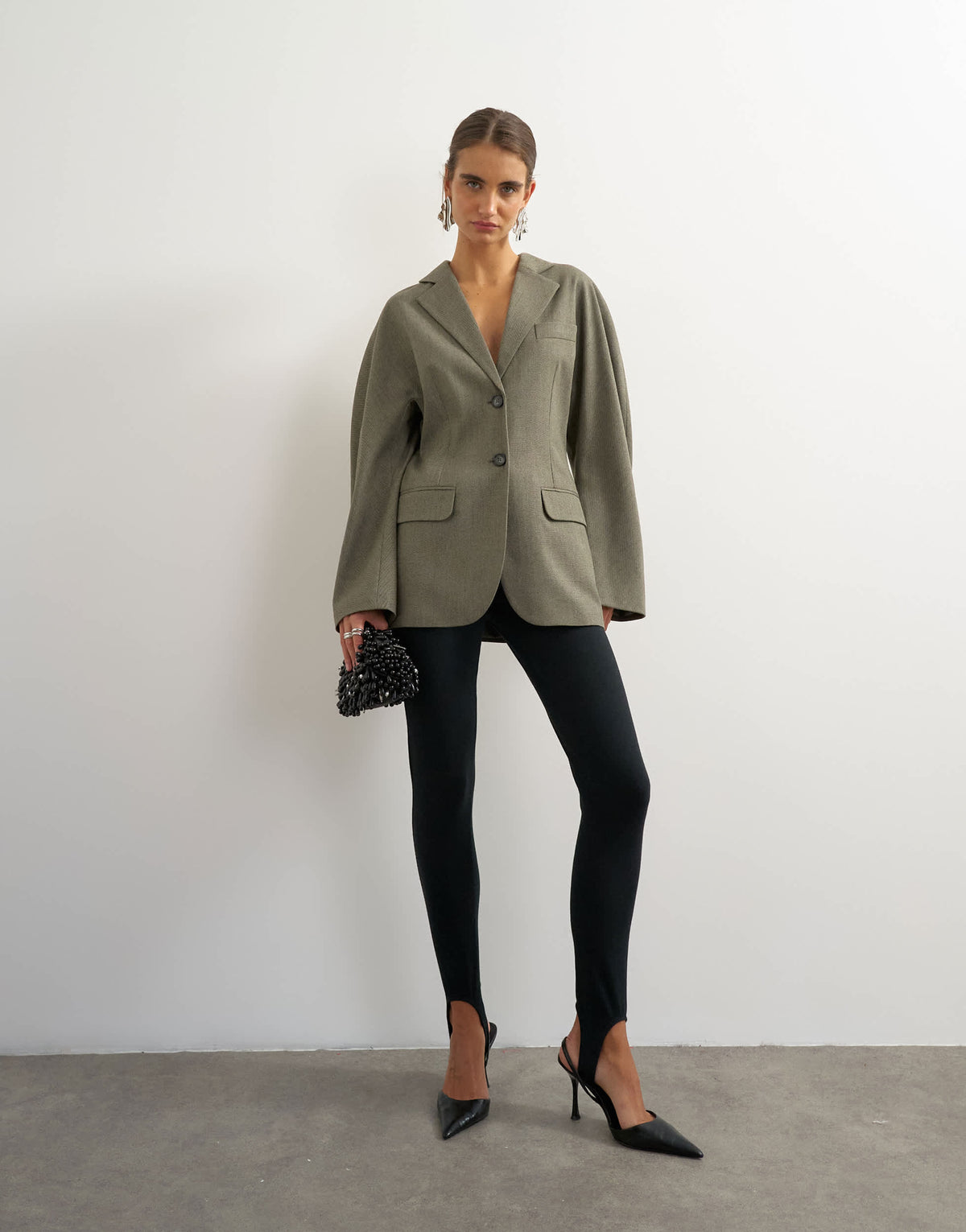 Topshop co ord ovoid sleeve soft silhouette blazer