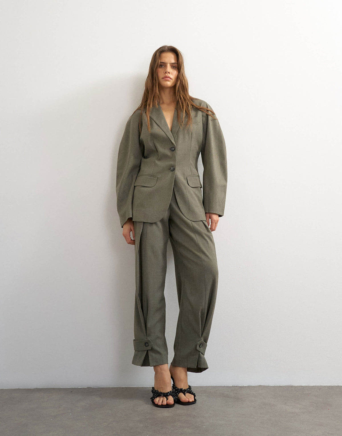 Topshop co ord ovoid sleeve soft silhouette blazer