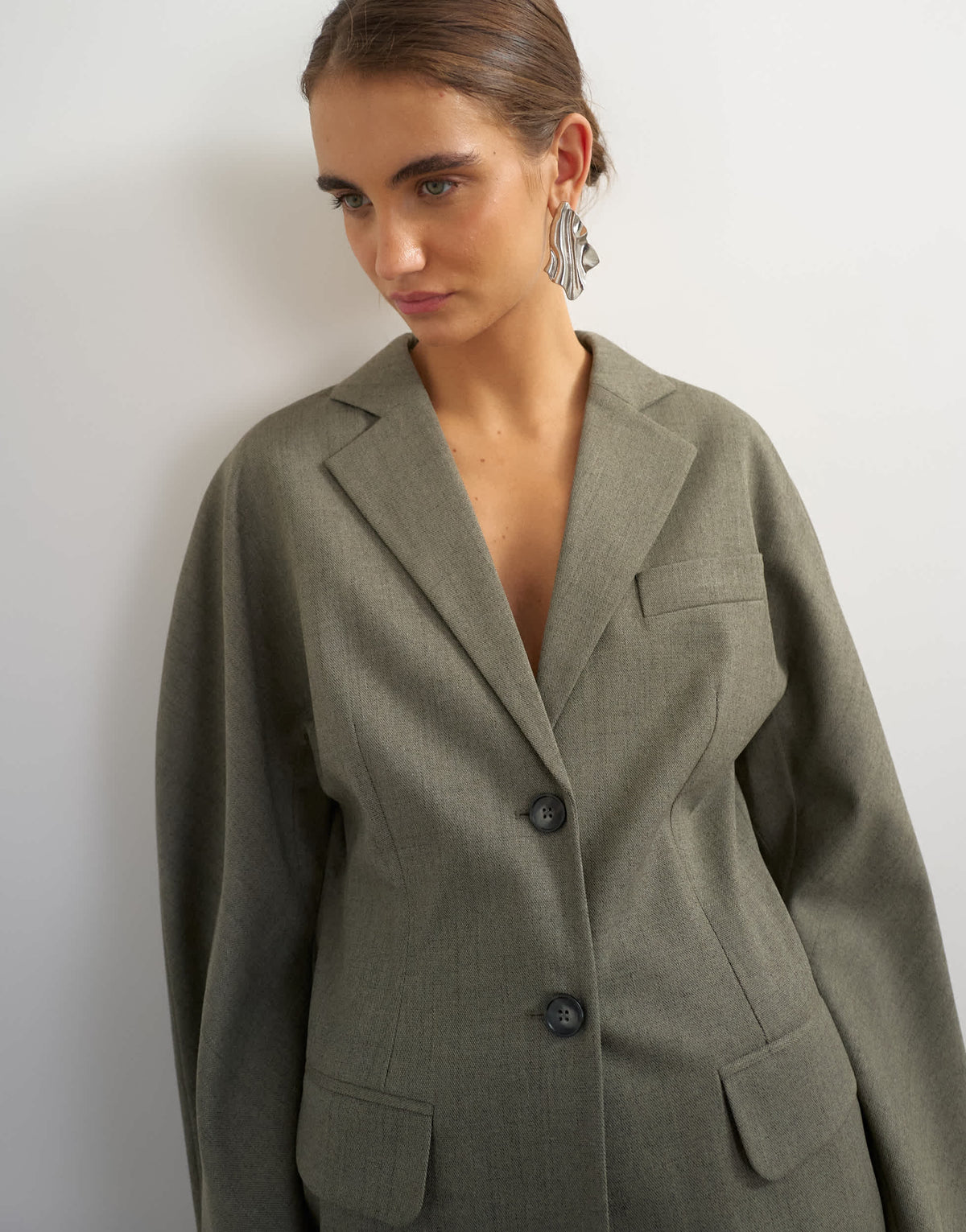 Topshop co ord ovoid sleeve soft silhouette blazer