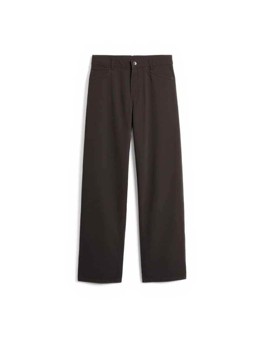 Topshop Cinch low rise jean in chocolate