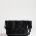 Topshop George weave oversized clutch bag in black
