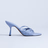 Topshop Simba Riemchenpantolette mit hohem Absatz in Blau