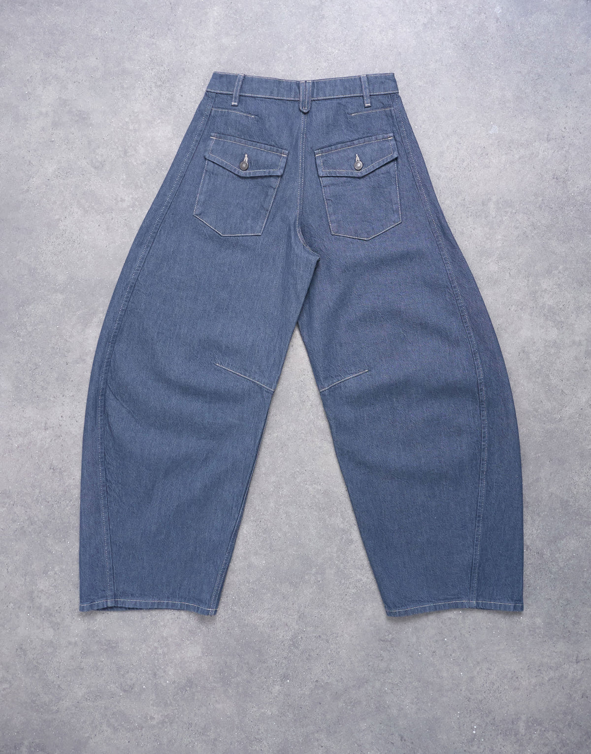 Topshop horseshoe high rise barrel jean in elephant grey