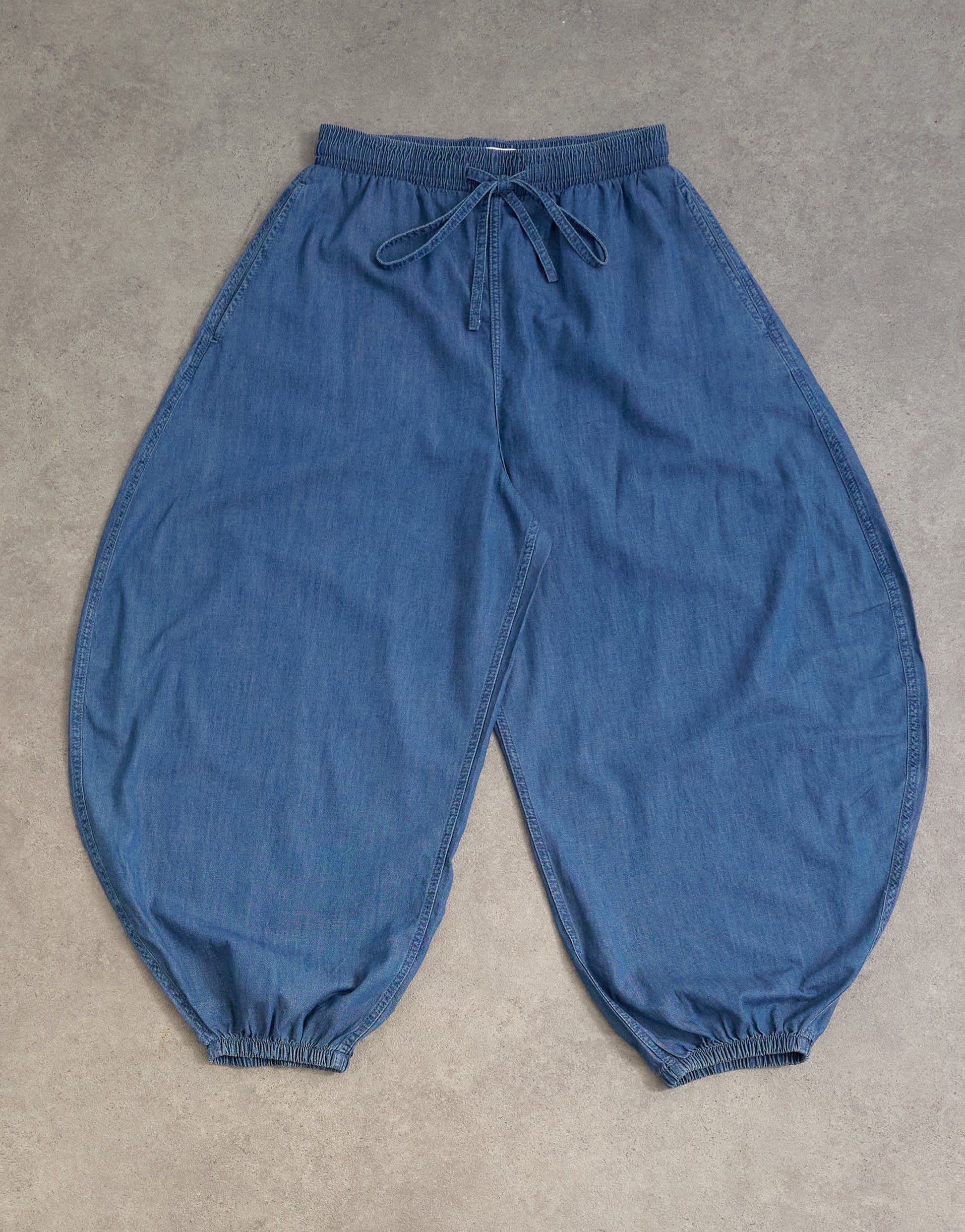 Topshop balloon jean in vintage blue