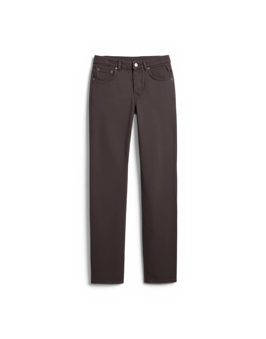 Topshop Ember low rise straight leg jean in chocolate