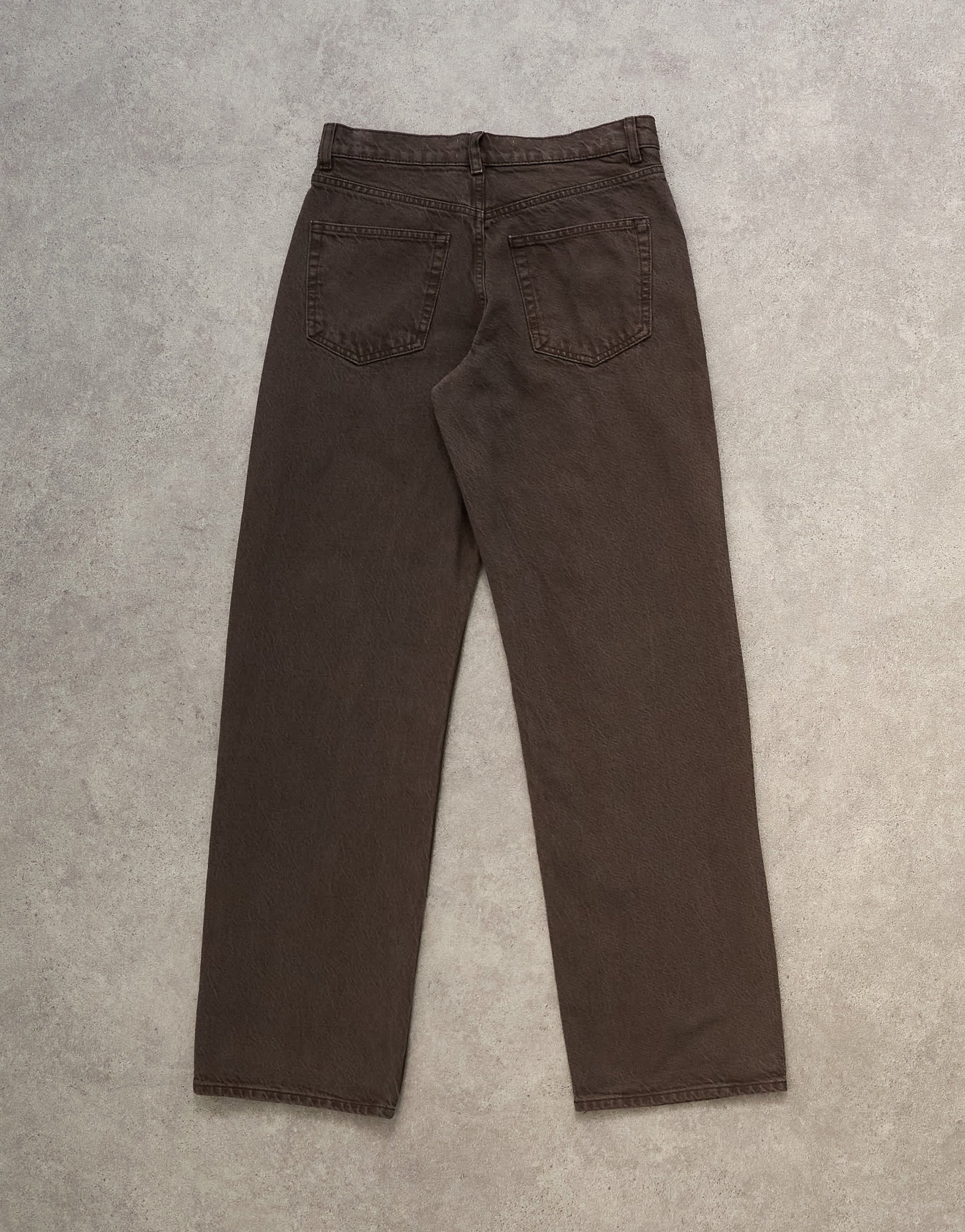 Topshop Ember low rise straight leg jean in chocolate