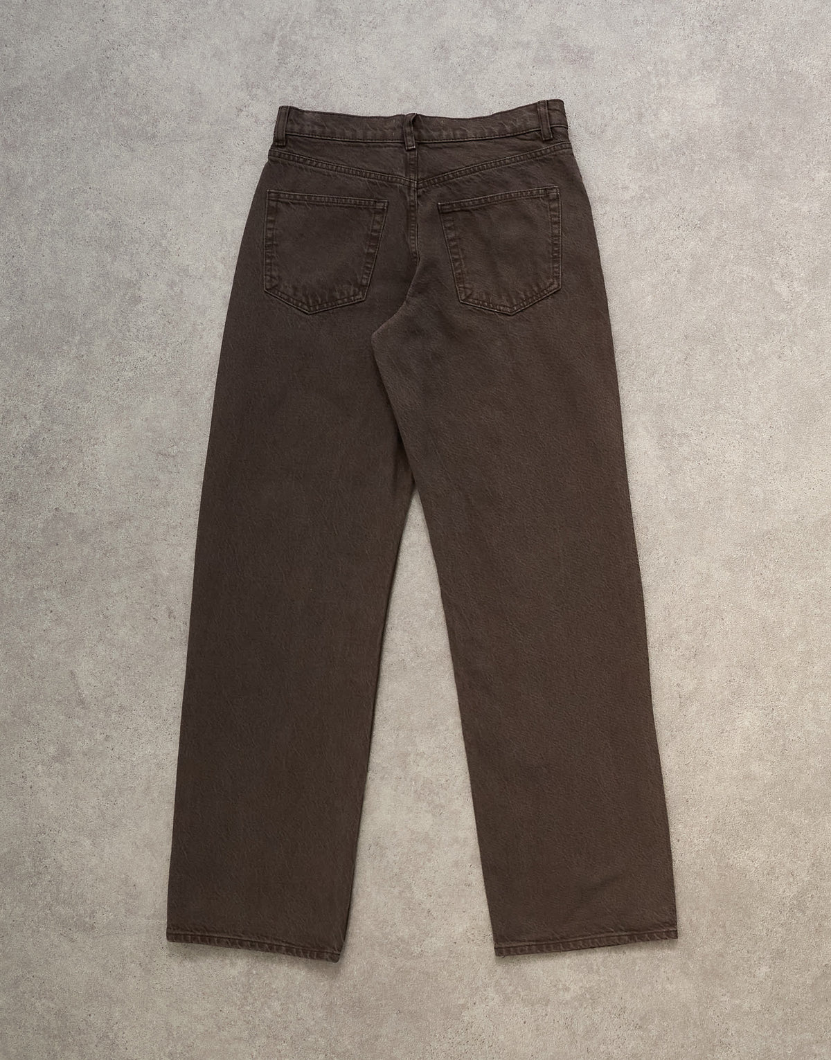 Topshop Ember low rise straight leg jean in chocolate