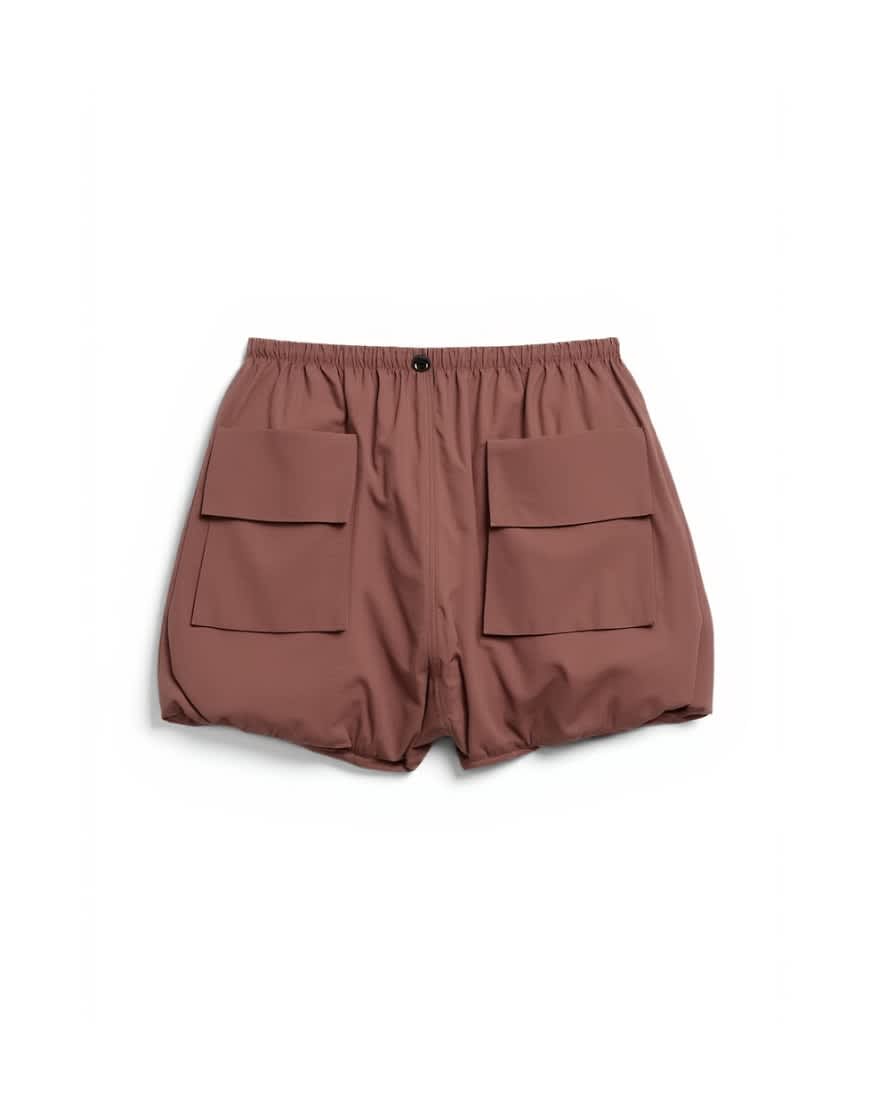 Topshop toggle waist bubble utility skort in pink