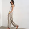 Topshop Ballonhose aus technischem Stoff mit Kordelzug in Schiefergrau