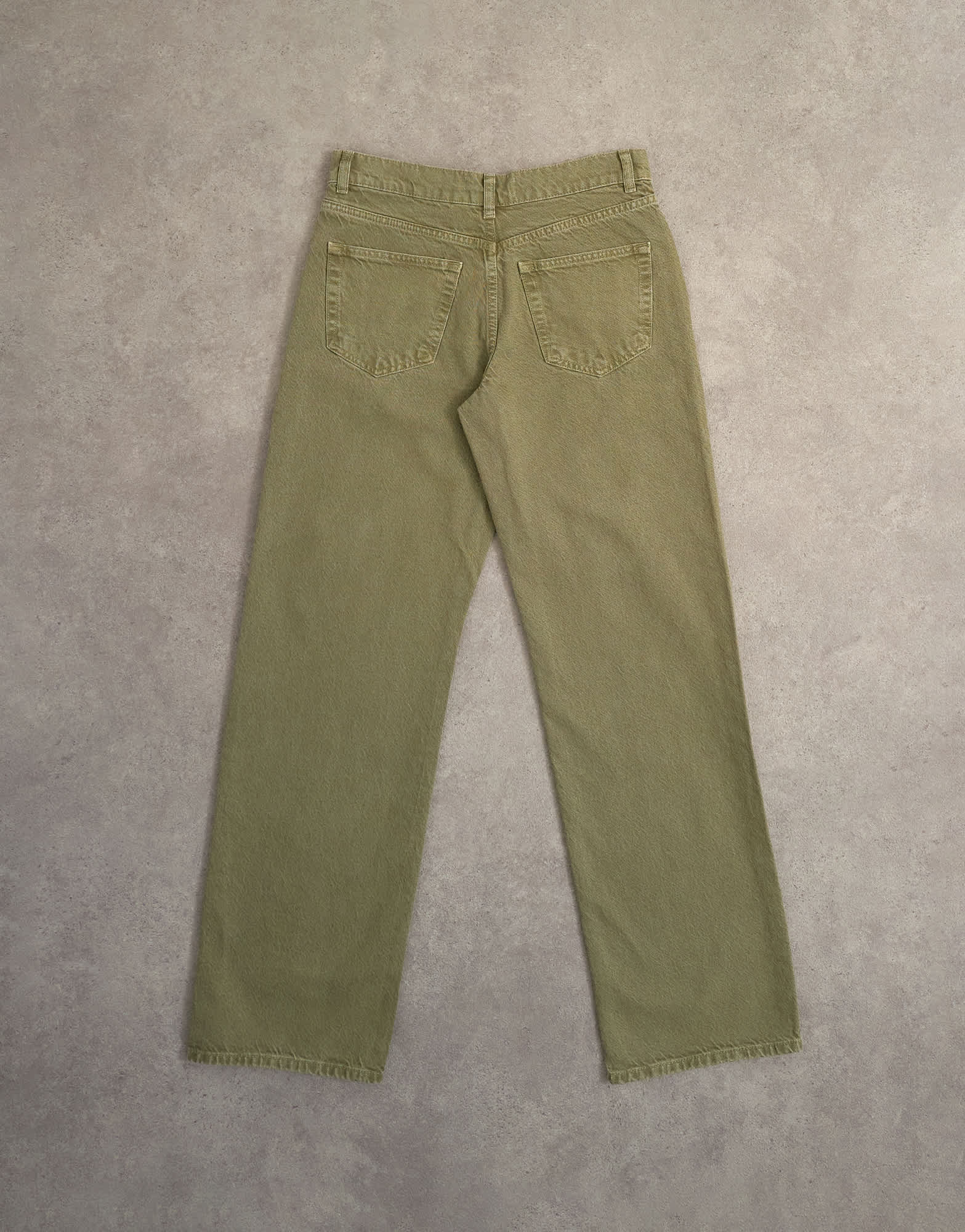 Topshop Ember low rise straight jean in khaki