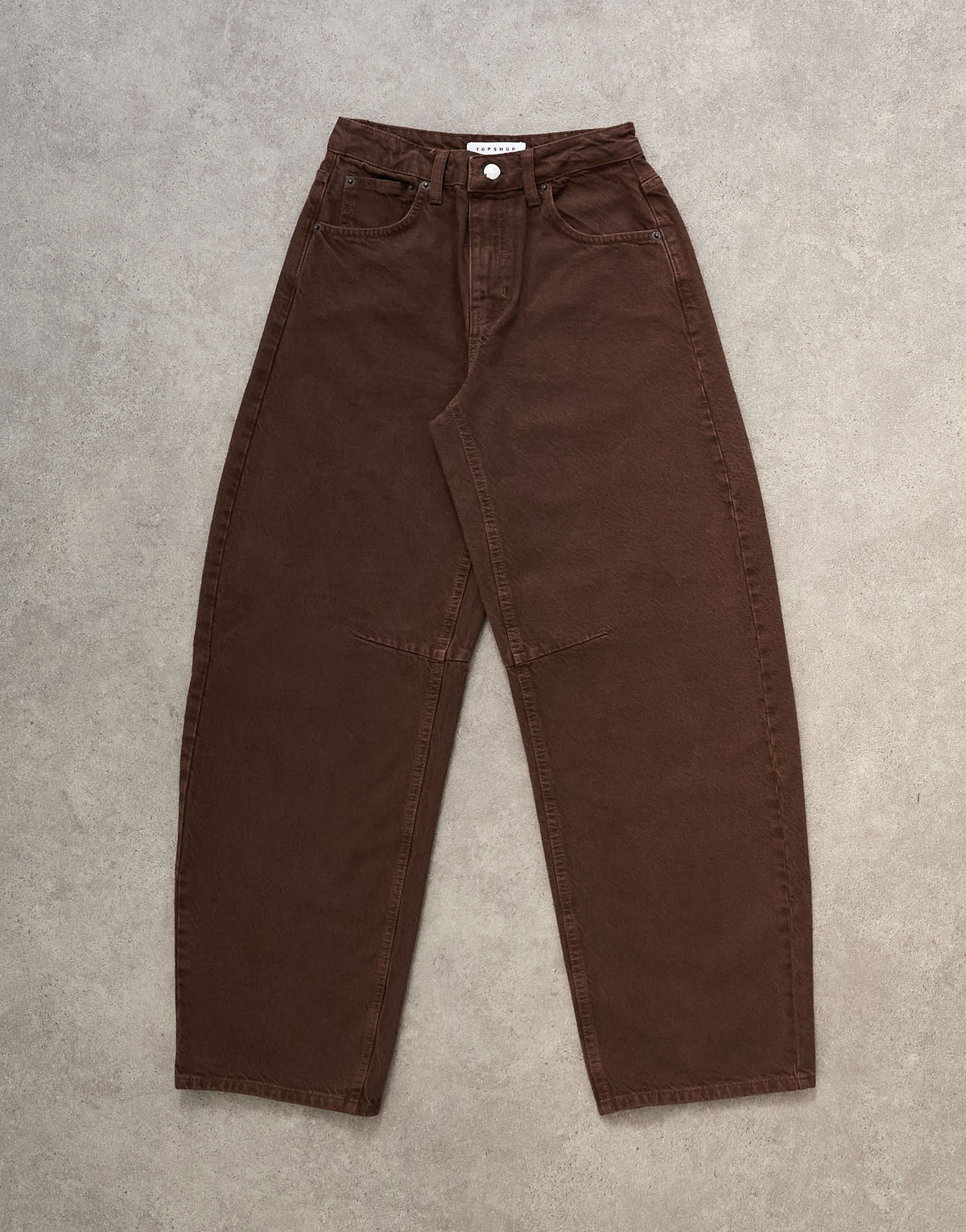 Topshop high rise jean in chocolate