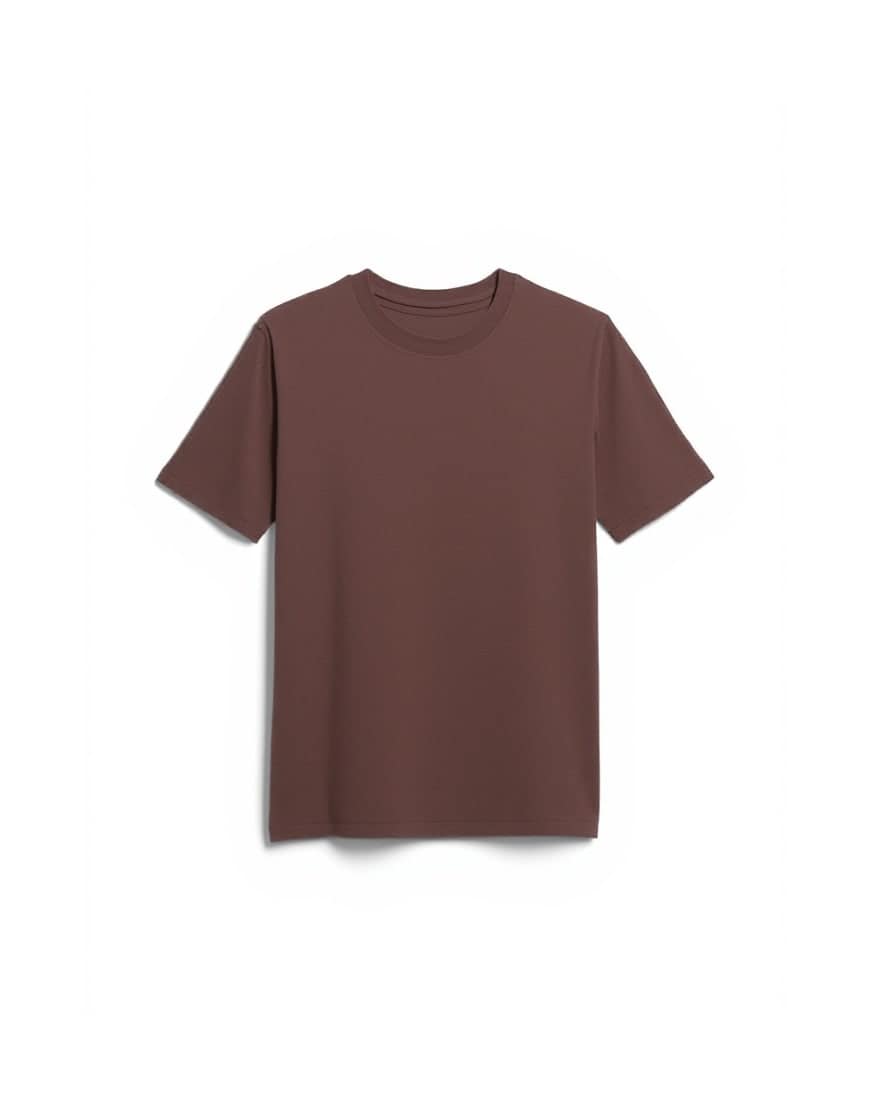 Topman classic fit t-shirt in chocolate