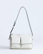 Topshop Safia front pocket shoulder bag in off white