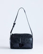 Topshop Safia front pocket shoulder bag in black
