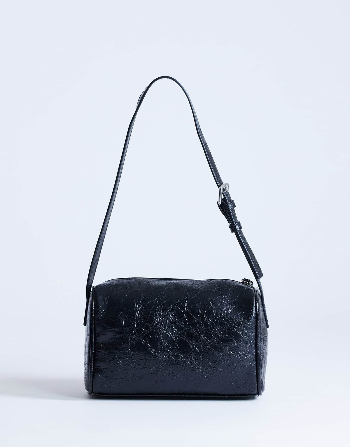 Topshop Safia front pocket shoulder bag in black