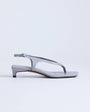 Topshop Sunshine toe thong mid heel sandal in grey