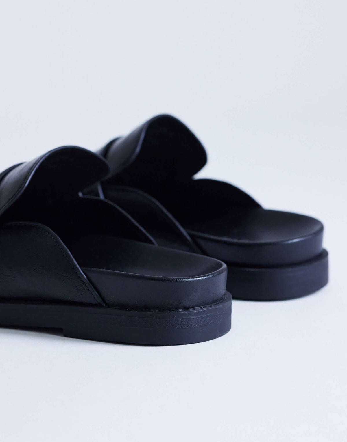 Topshop Addie loafer mule in black
