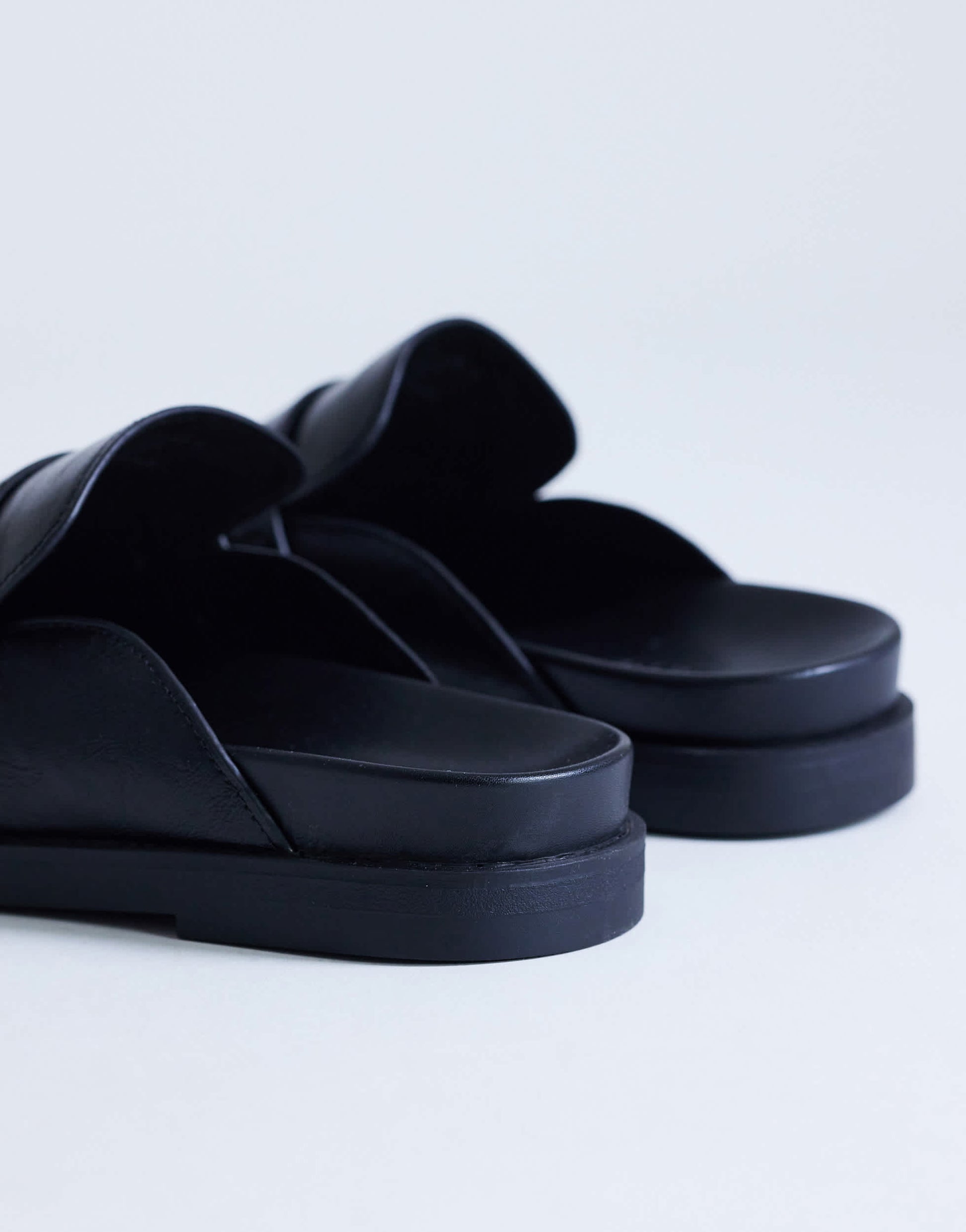 Topshop Addie loafer mule in black