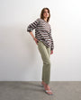 Topshop Runway mid rise straight jean in washed khaki