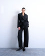 Topshop barrel leg trouser in black