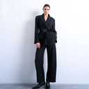 Topshop barrel leg trouser in black