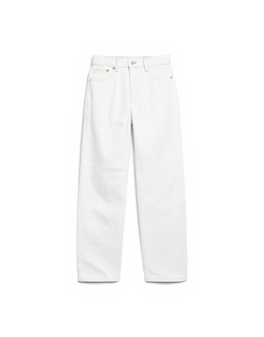 Topshop Barrel mid rise jean in bone