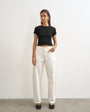 Topshop Barrel mid rise jean in bone
