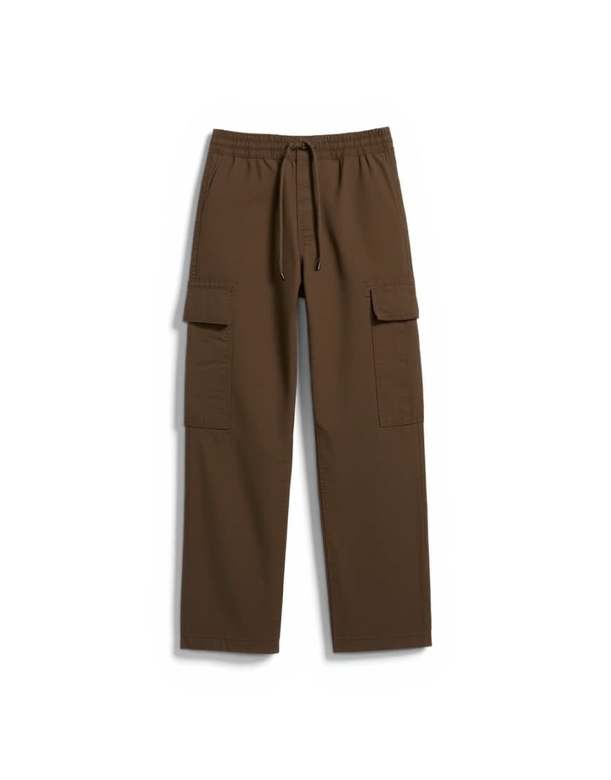Topman baggy cargo trouser in brown