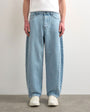 Topman rigid barrel jean in light wash