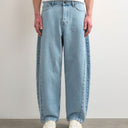 Topman Rigid Barrel Jeans in heller Waschung
