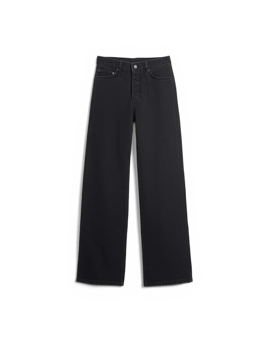 Topman rigid baggy jean in washed black
