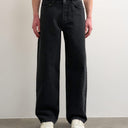 Topman Rigid Baggy Jeans in verwaschenem Schwarz