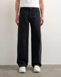 Topman rigid baggy jean in washed black