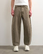 Topman rigid barrel jean in light brown