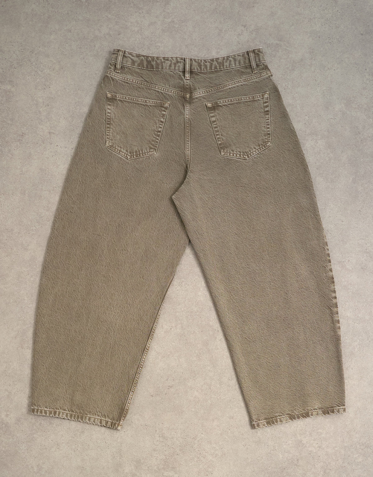 Topman rigid barrel jean in light brown