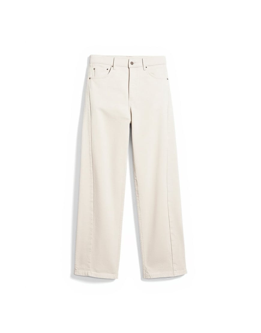 Topman rigid barrel jean in white