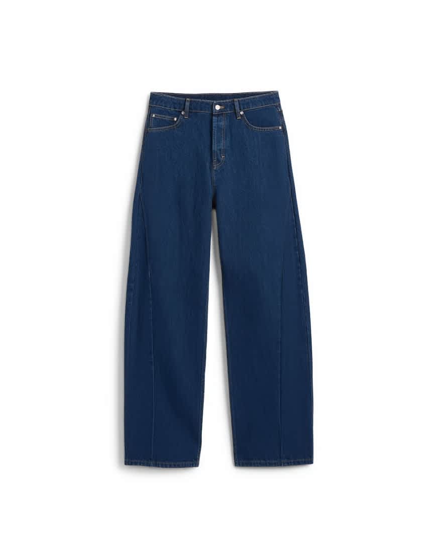 Topman rigid barrel jean in dark wash