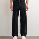 Topman Straight Jeans aus gewaschenem Schwarz