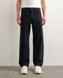 Topman rigid straight jean in washed black