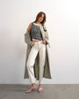 Topshop Runway mid rise straight jean in bone